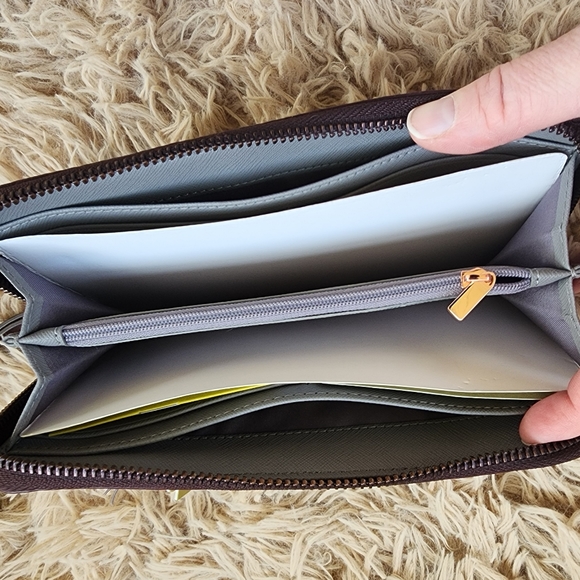 Fossil Jori Wallet Burgundy - Picture 3 of 4